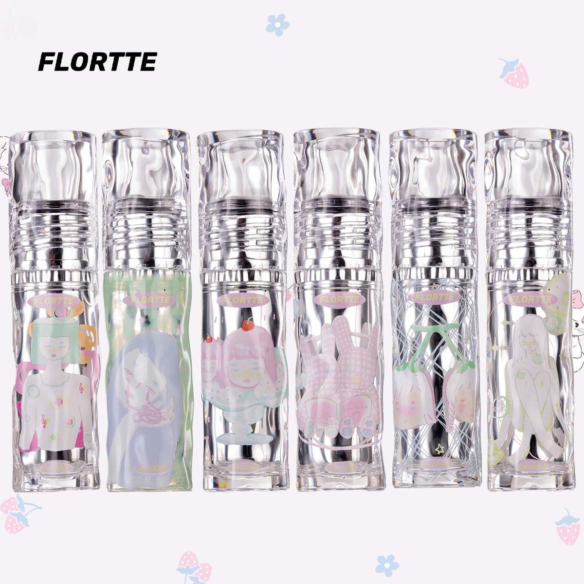 Collection of Girl's World Non-Stick Cup Lip Lacquer in a gallery layout
